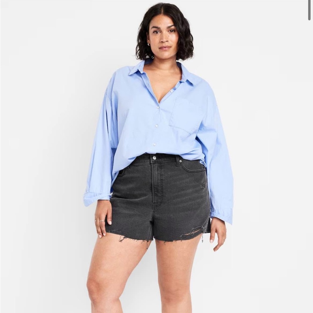 ⭐️ 2/$15 SALE ⭐️ - Old Navy Black Jean Shorts Distressed Style